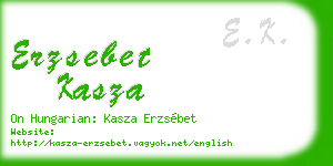 erzsebet kasza business card
