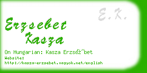 erzsebet kasza business card
